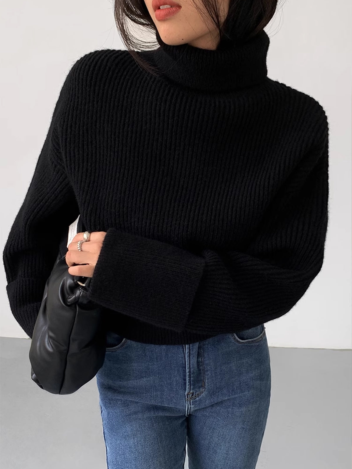 Over Size Turtleneck Sweater