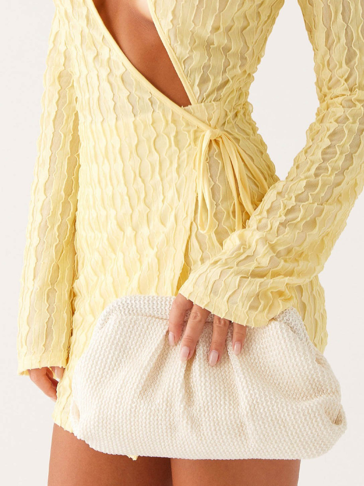 Valeria Knitted Textured Bag