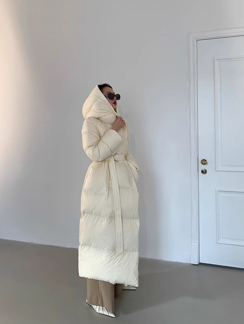 Cozy Goose Down Puffer Long Coat