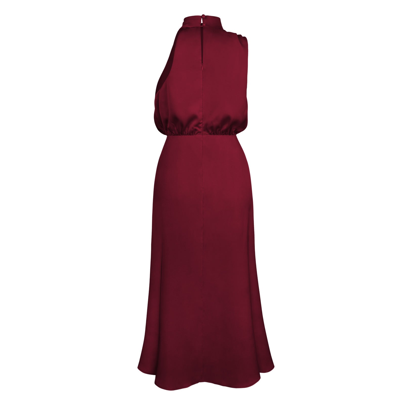 Draped Satin Dress