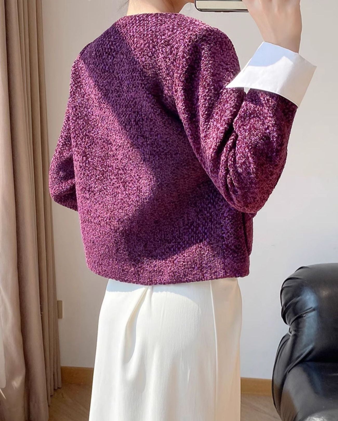 Royal Amethyst Tweed Jacket