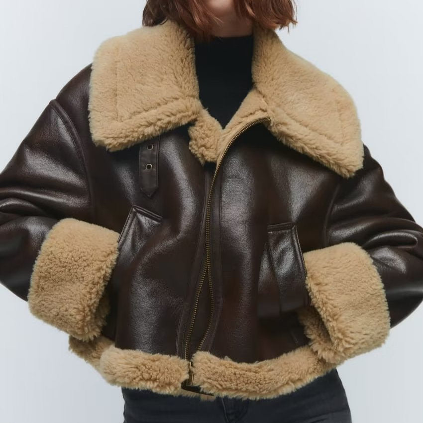 New Season Sheepskin Leather Jacket