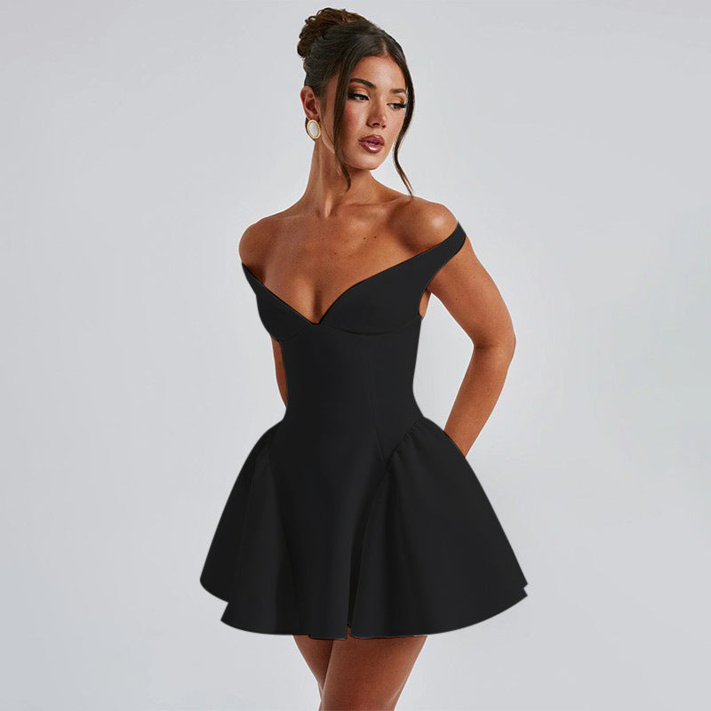 Elegant Off-Shoulder Mini Dress