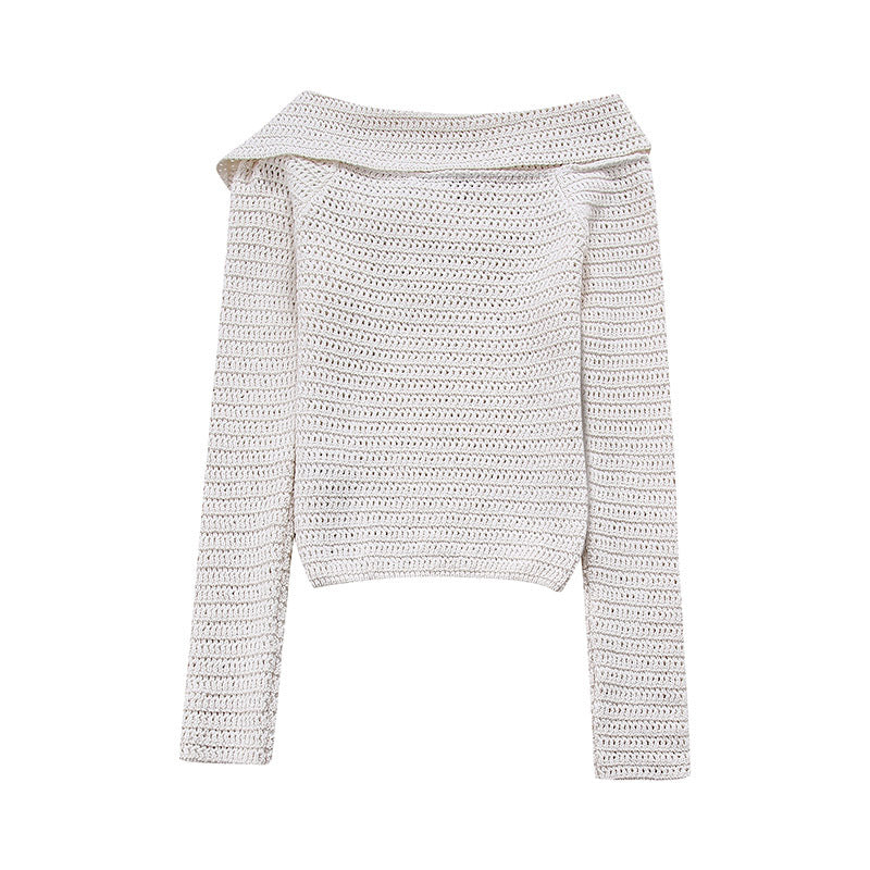 High Neck Knitted Blouse