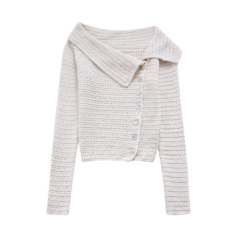 High Neck Knitted Blouse