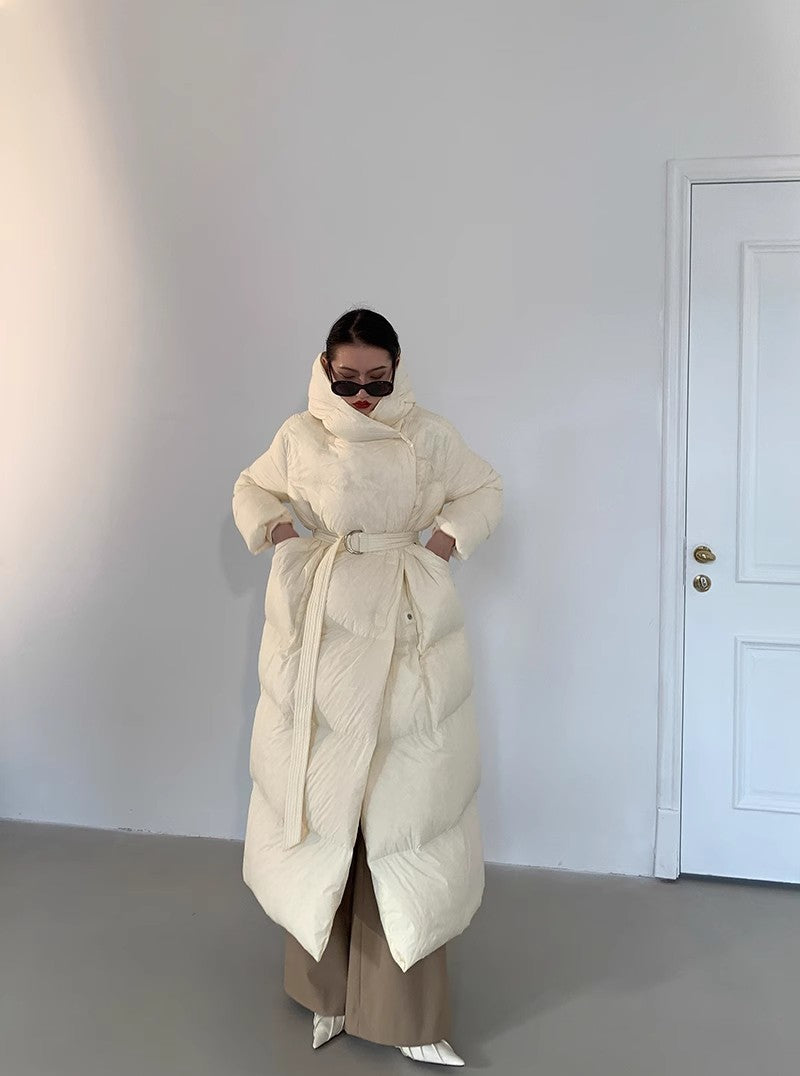 Cozy Goose Down Puffer Long Coat