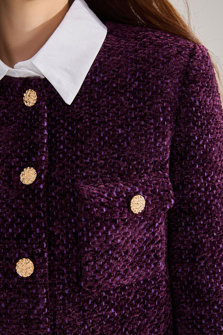 Royal Amethyst Tweed Jacket