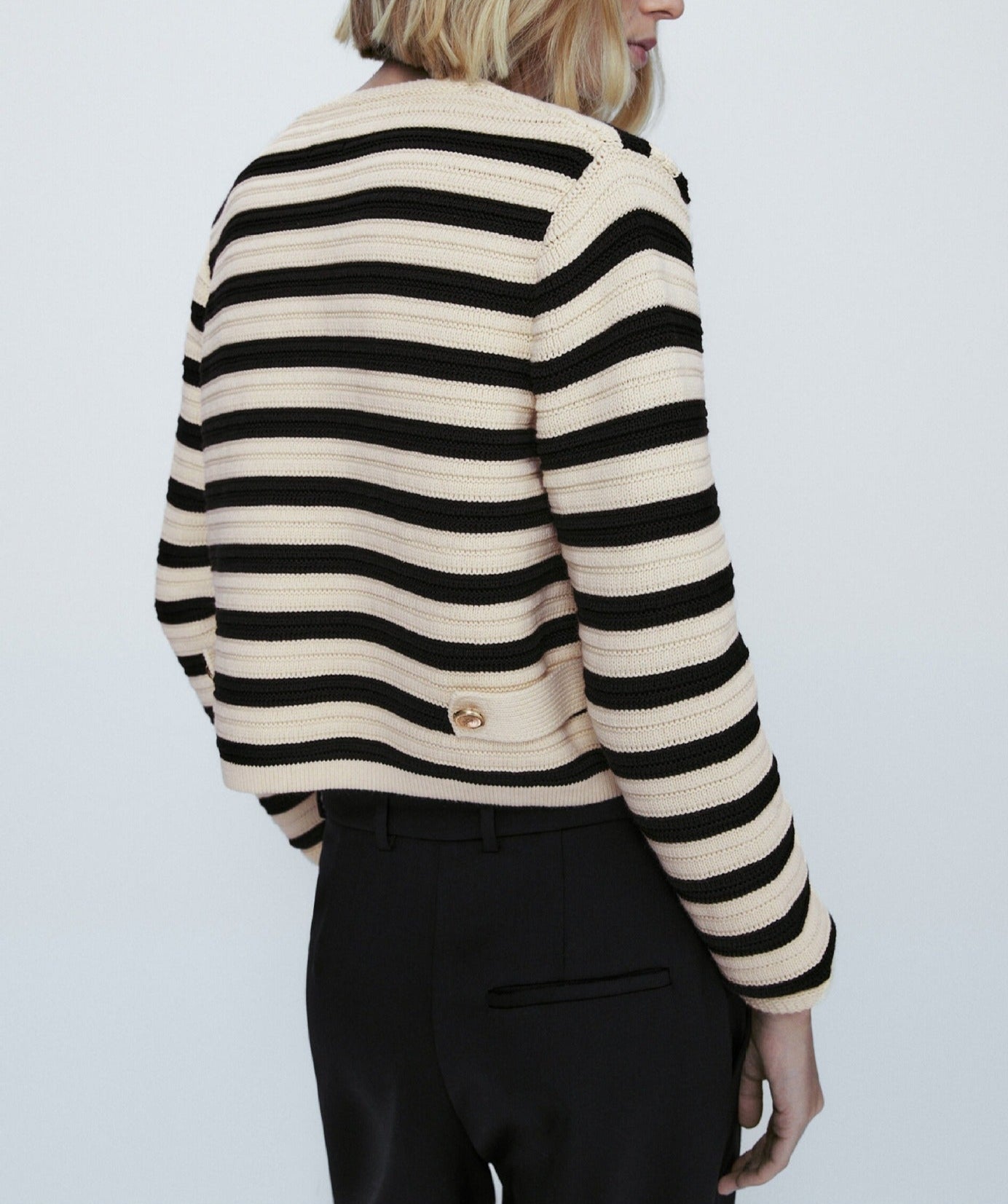 Marina Striped Knit Jacket