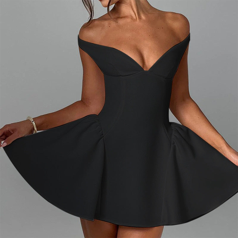 Elegant Off-Shoulder Mini Dress