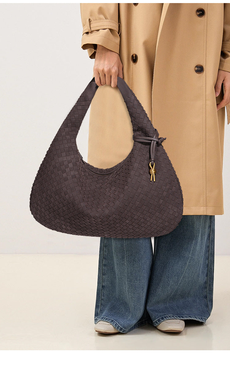 New Season Knitted Suede Bag