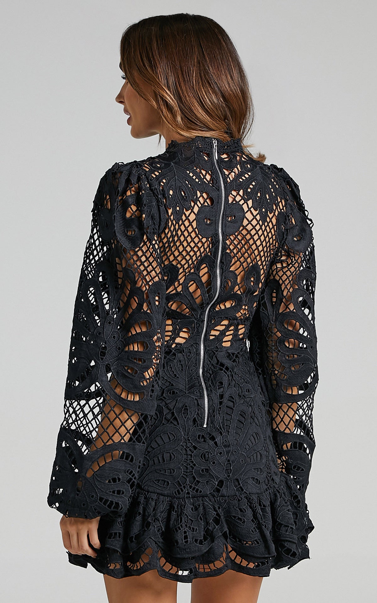 Solene Lace Mini Dress