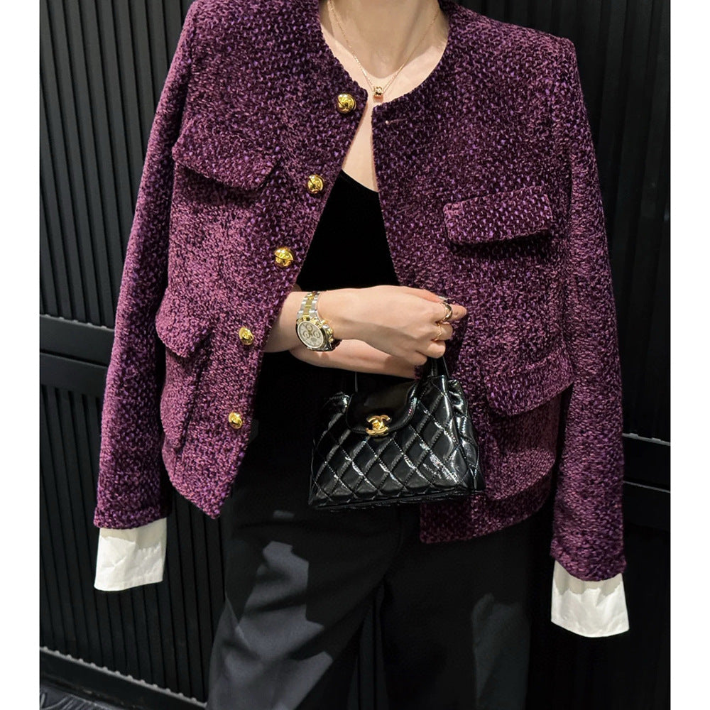 Royal Amethyst Tweed Jacket