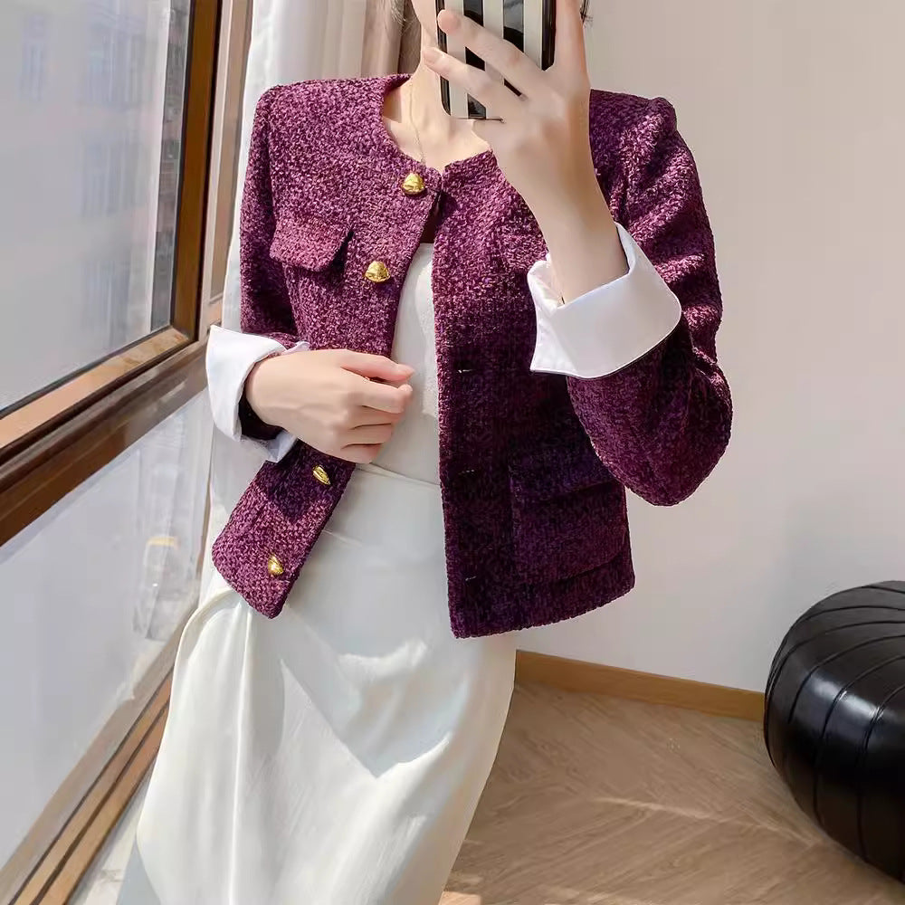 Royal Amethyst Tweed Jacket