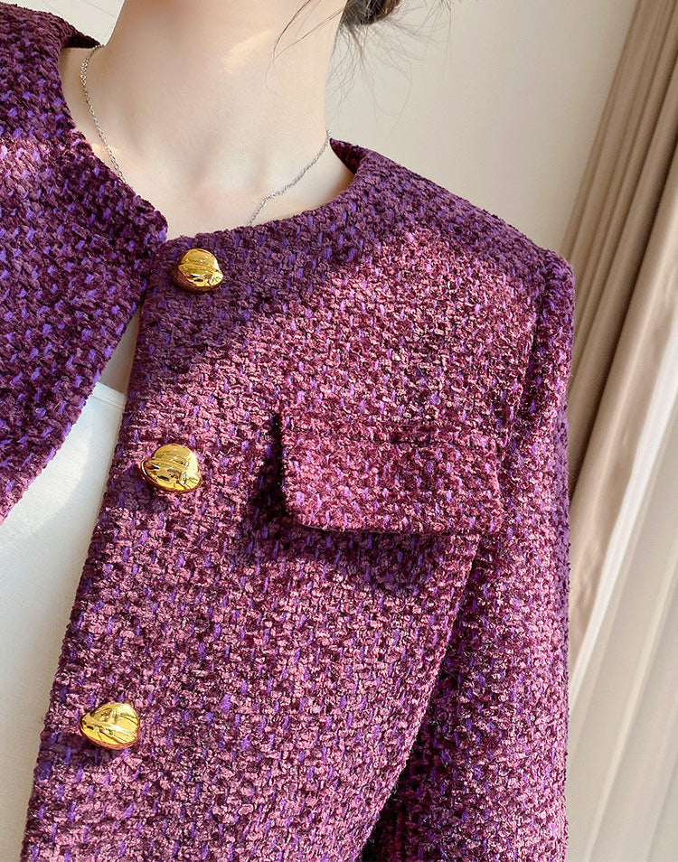 Royal Amethyst Tweed Jacket