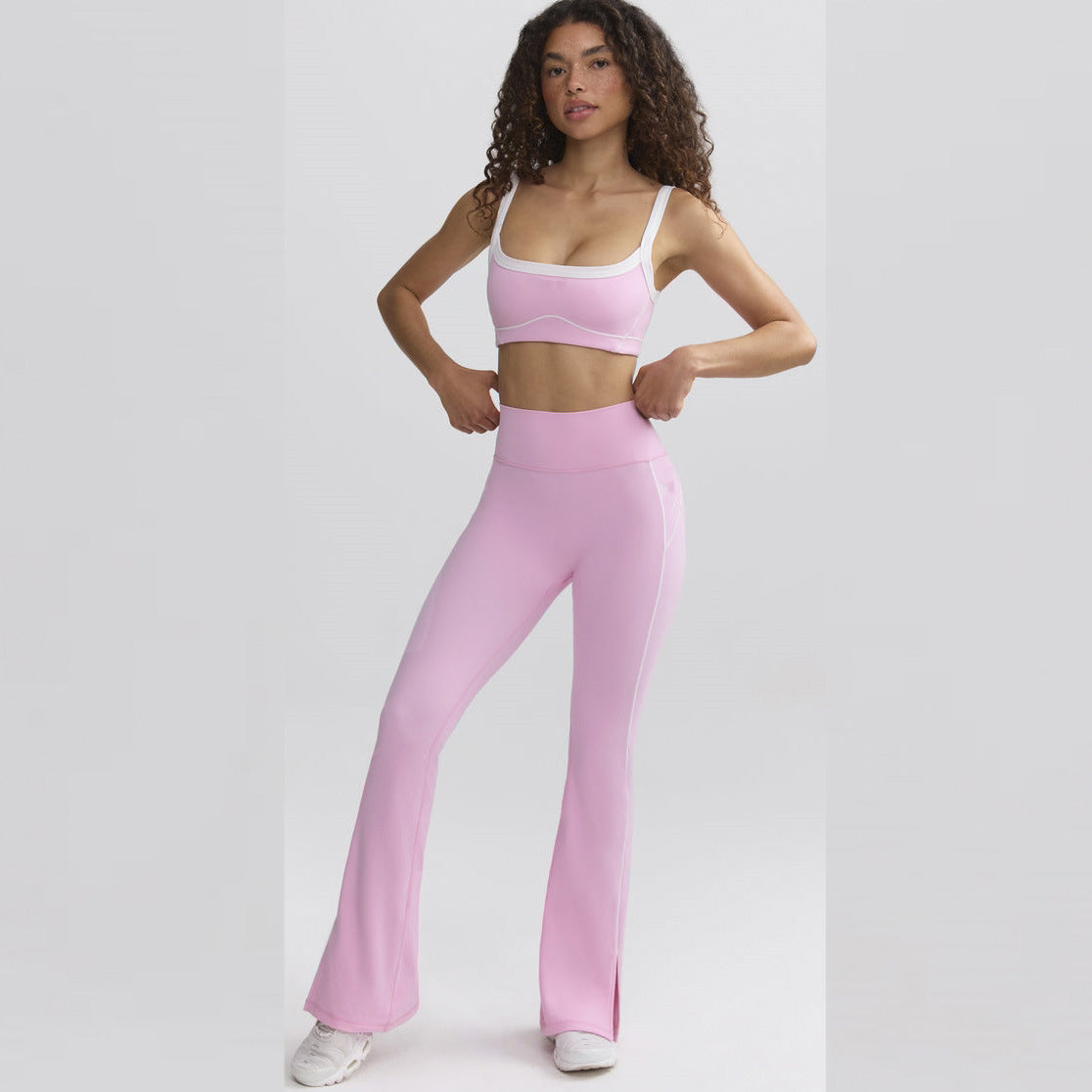 High Waist Hip-Lifting Flare Leggings