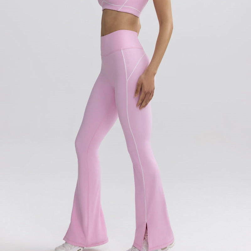High Waist Hip-Lifting Flare Leggings