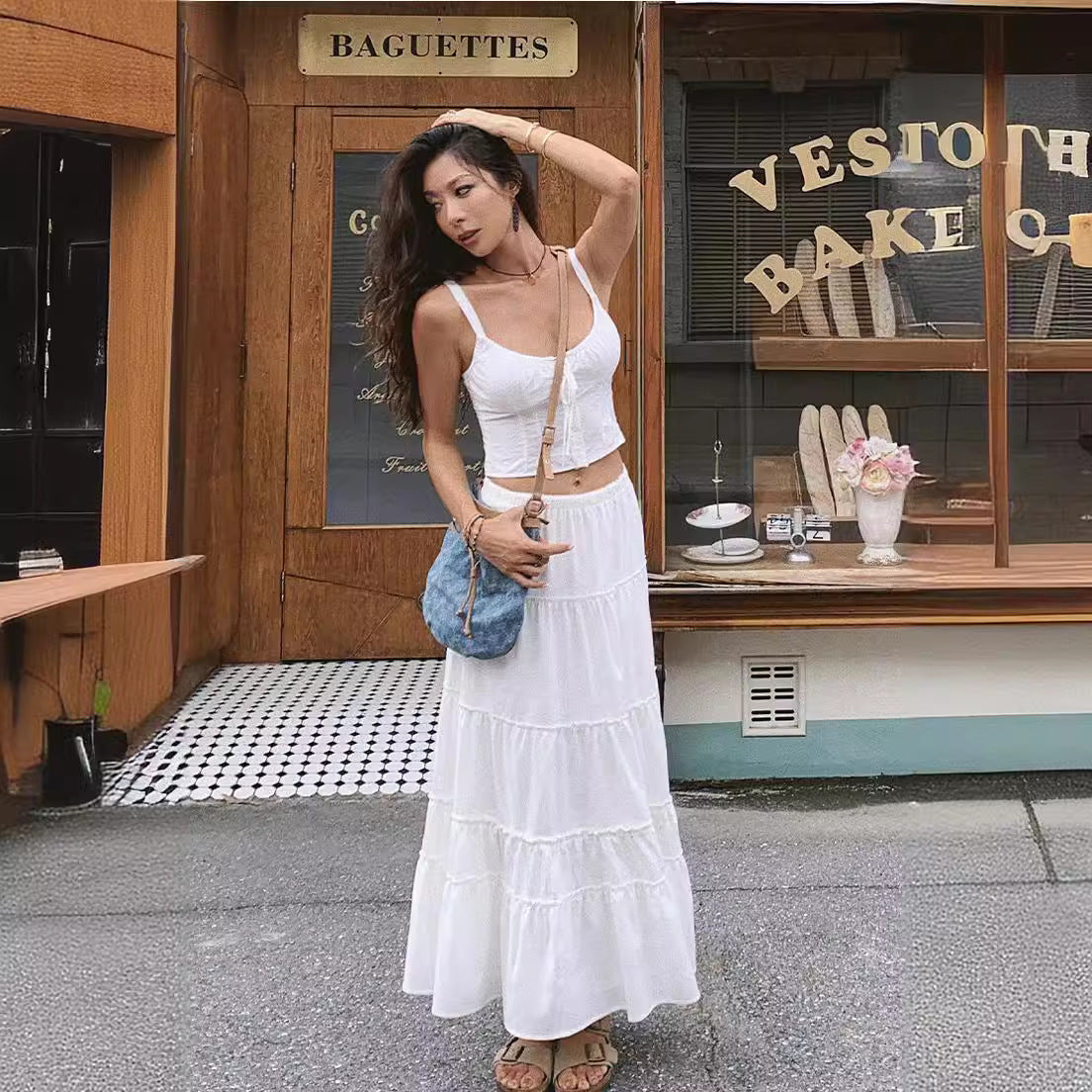 Aesthetic Corset Two Piece Skirt Set