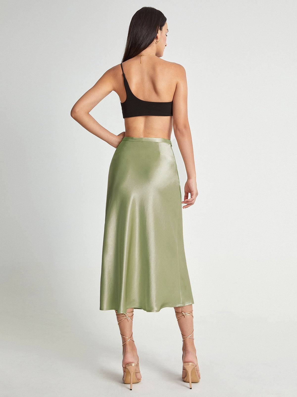 Satin Textured Skirt